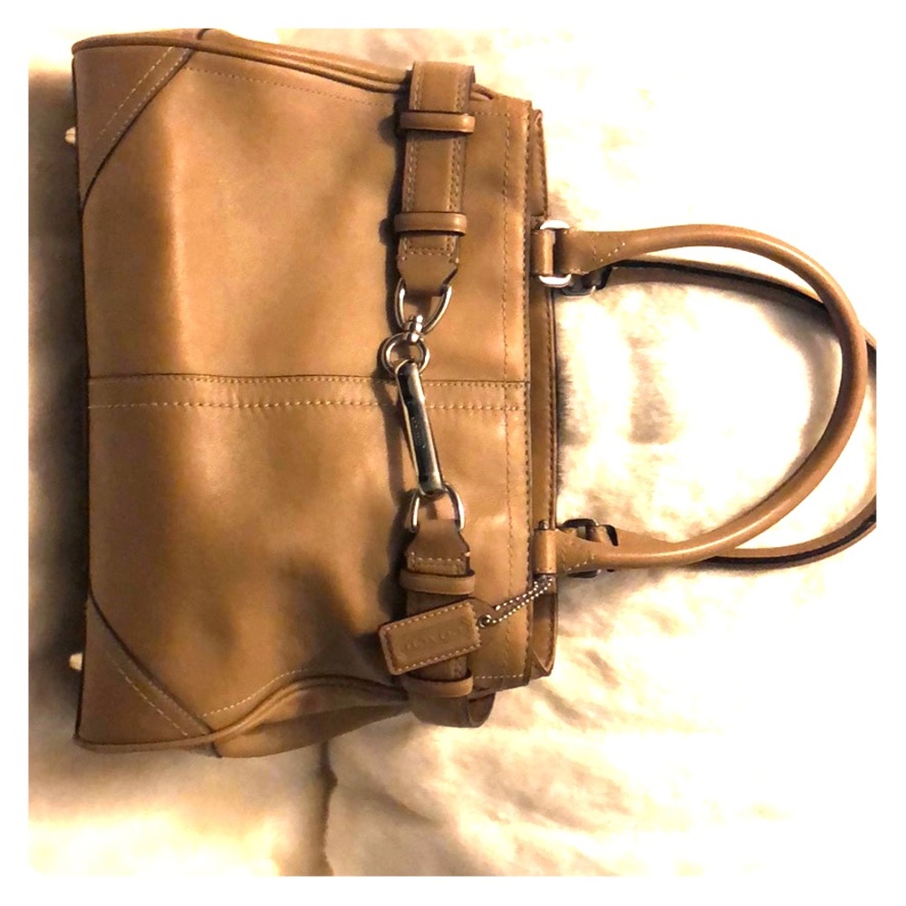 Tan Coach Purse